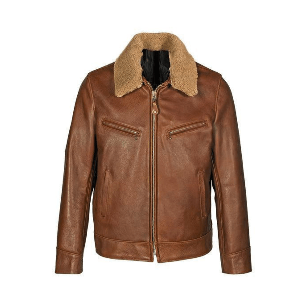 Men's Antique Rancher Leather Jacket - Bull Armour