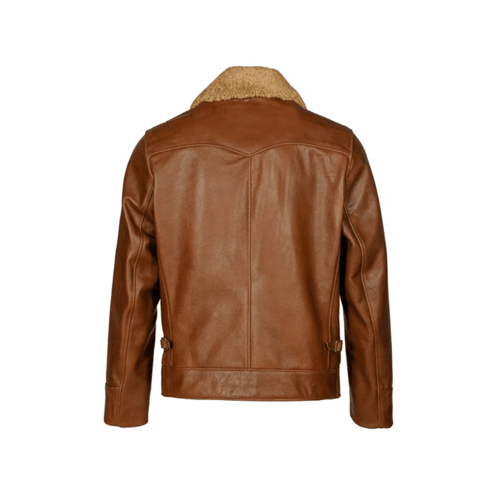 Men's Antique Rancher Leather Jacket - Bull Armour