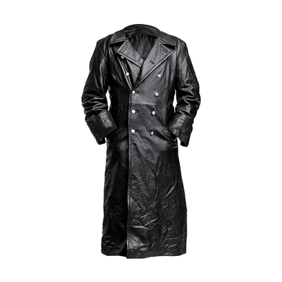 WWII German Waffen Elite Officer’s Leather Coat - Bull Armour