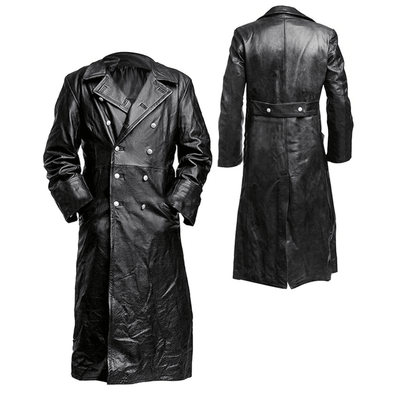 WWII German Waffen Elite Officer’s Leather Coat - Bull Armour