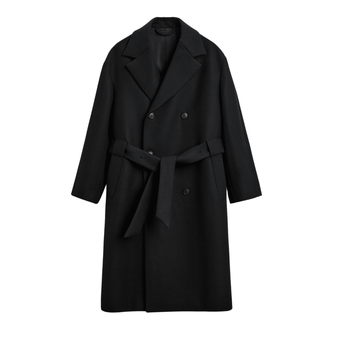 Men's Double Breasted Wool Trench Coat | Summer Trench Coat - Bull Armour