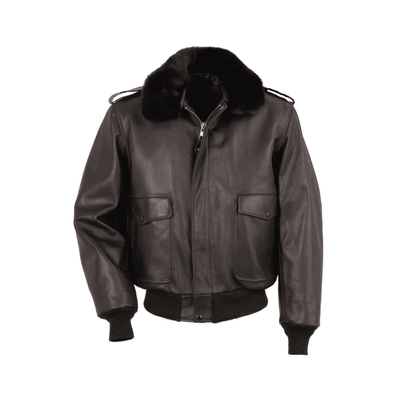Men's USN G-1 Military Bomber Jacket | Navy Leather Jacket - Bull Armour