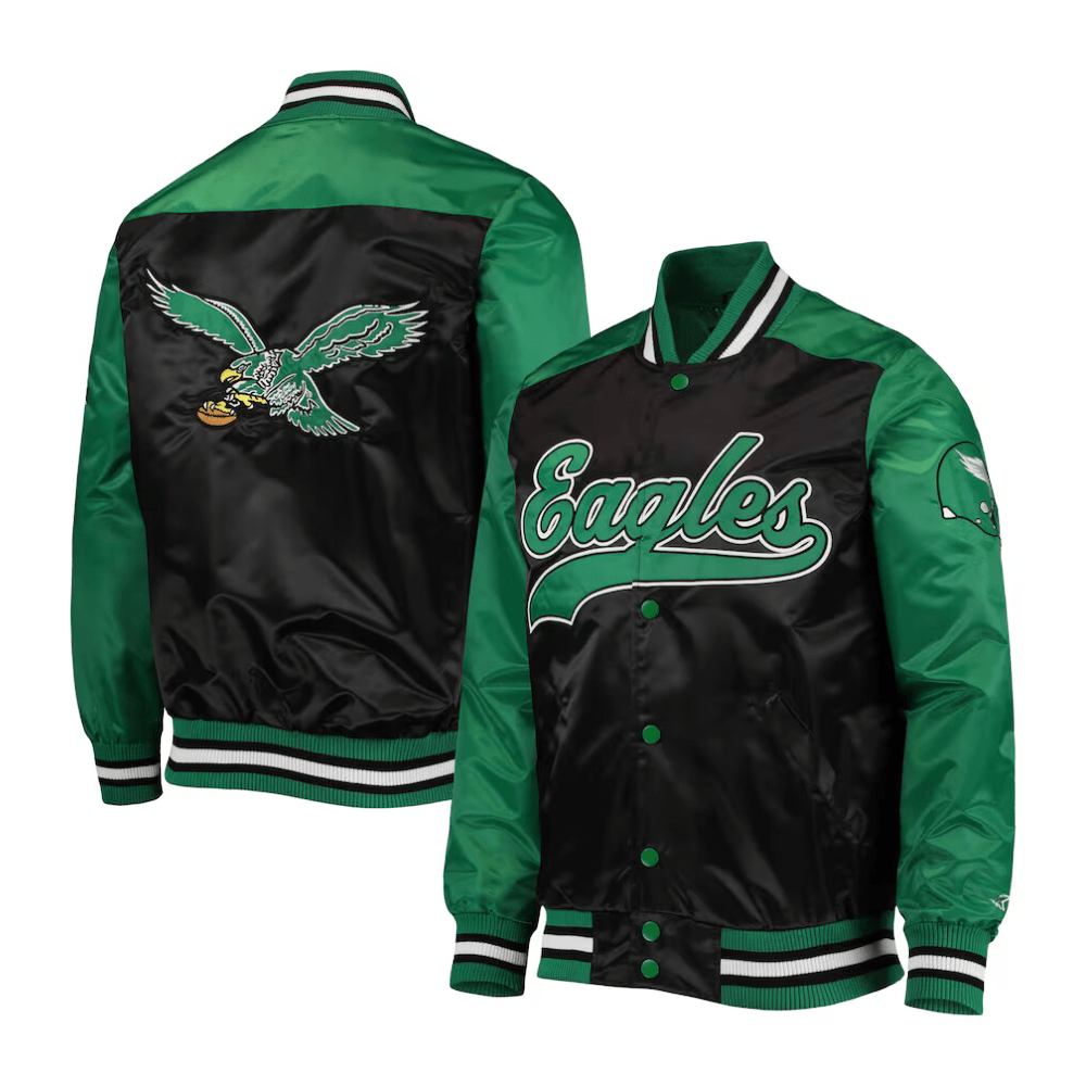 Men’s Renegade Philadelphia Varsity Jacket - Eagles Letterman Bomber Jacket - Bull Armour