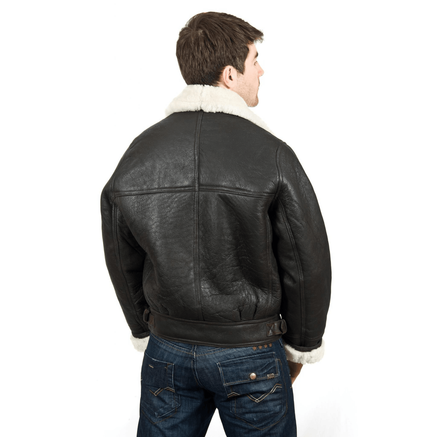 Men's B3 Bomber Leather Jacket - Bull Armour