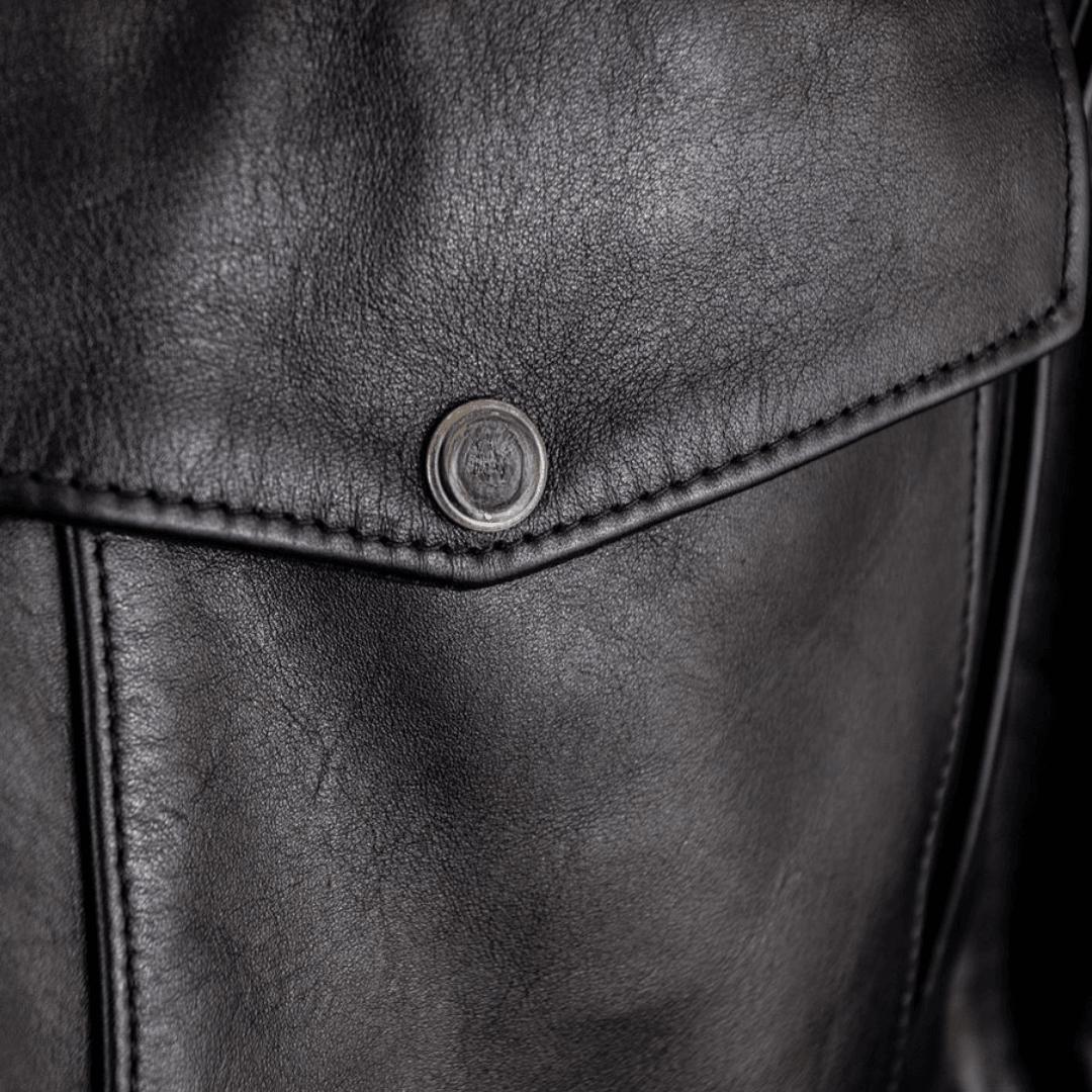 Men's USN G-1 Military Bomber Jacket | Navy Leather Jacket - Bull Armour