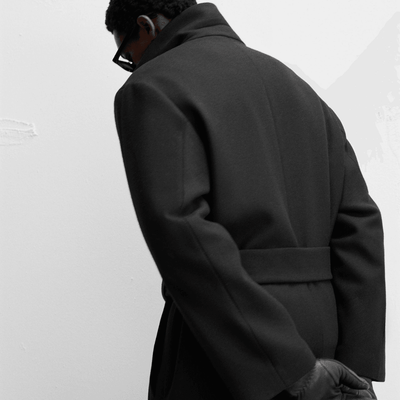 Men's Double Breasted Wool Trench Coat | Summer Trench Coat - Bull Armour
