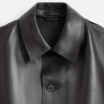 Men's Cropped Fit Sheep Leather Jacket | Distressed Biker Leather Jacket - Bull Armour