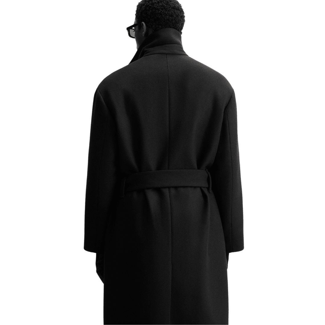 Men's Double Breasted Wool Trench Coat | Summer Trench Coat - Bull Armour