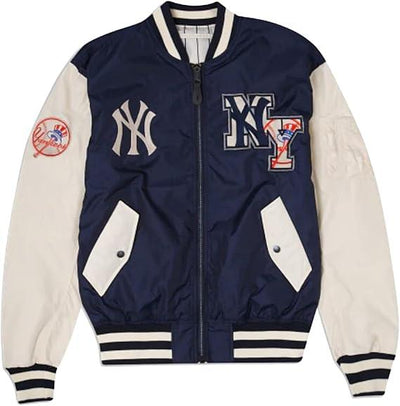 Men’s New York College Lettermen Varsity Jacket | MA-1 Yanks Varsity - Bull Armour
