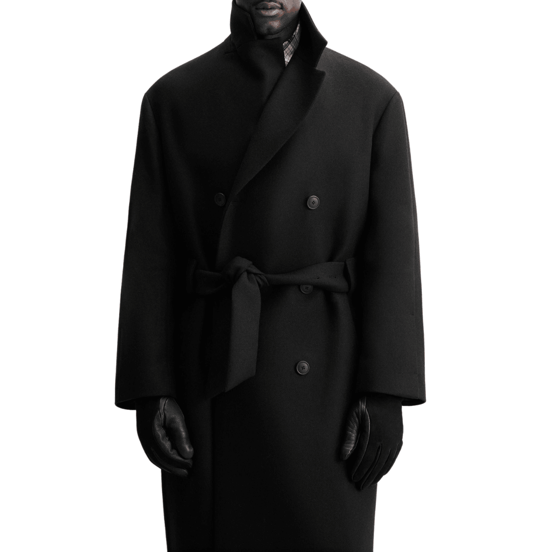 Men's Double Breasted Wool Trench Coat | Summer Trench Coat - Bull Armour