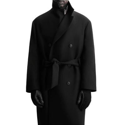 Men's Double Breasted Wool Trench Coat | Summer Trench Coat - Bull Armour