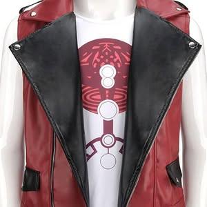 Chris Hems Worth Leather Quilted Vest - Blood