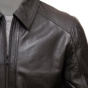 Men's Classic Black Biker Leather Jacket