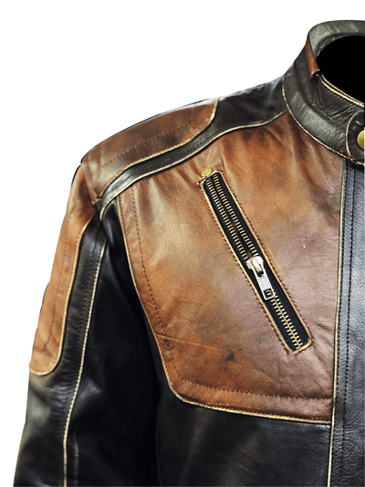 Men's Harley Premium Goat Skin Leather Jacket - Bull Armour