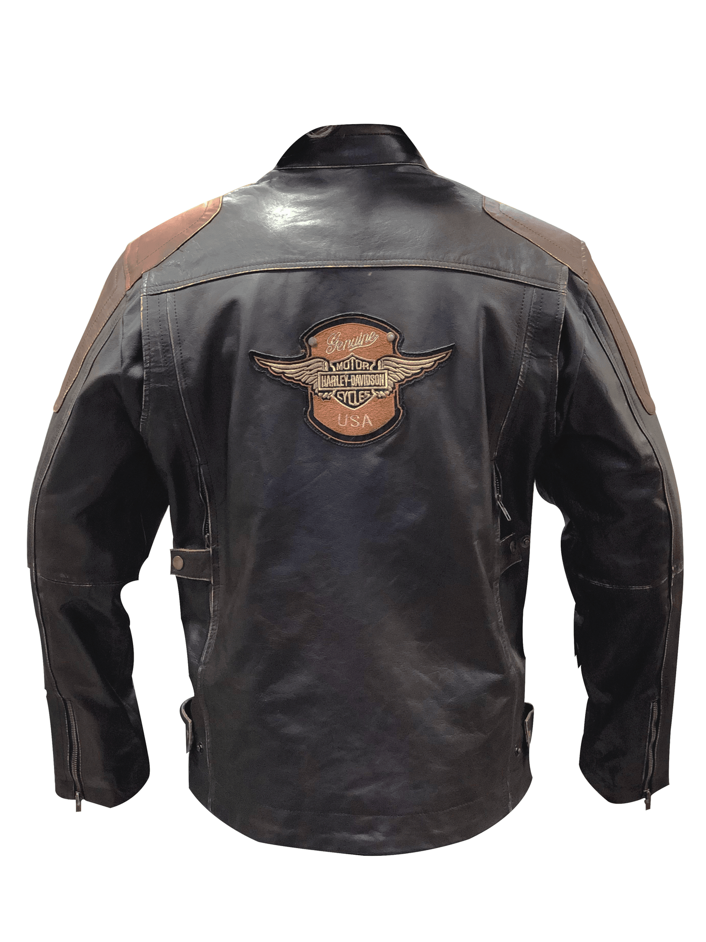 Men's Harley Premium Goat Skin Leather Jacket - Bull Armour