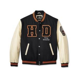 Men's Harley H-D Baseball Bomber Varsity Jacket