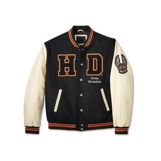 Men's Harley H-D Baseball Bomber Varsity Jacket
