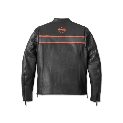 Men's Harley Victory Lane Leather Jacket back