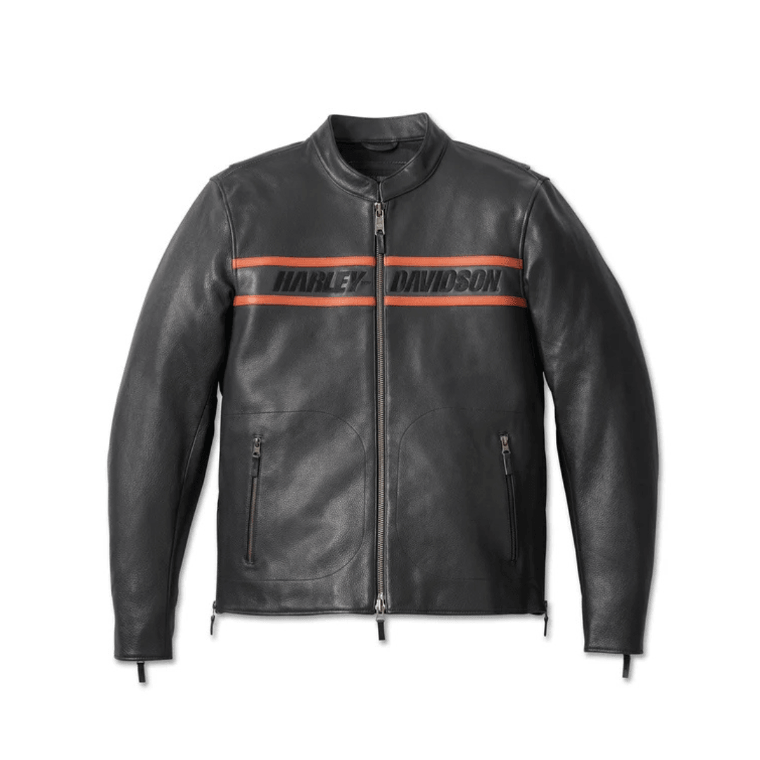 Men's Harley Victory Lane Leather Jacket front