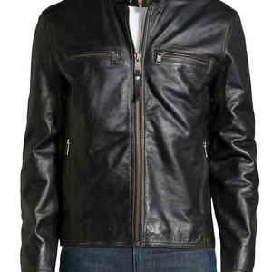 Vintage Biker Mark Wahlberg Style Jacket
