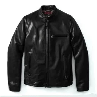 Men's Waxed Cow Hide Leather Jacket