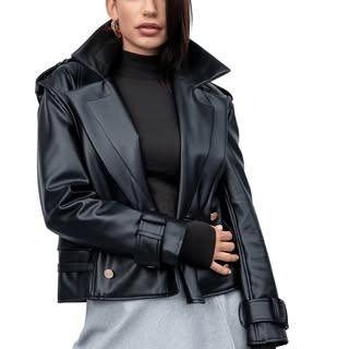 Women's Faux Leather Biker Jacket