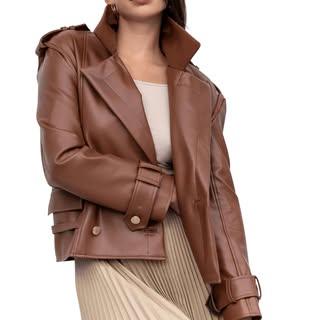 Women's Faux Leather Biker Jacket