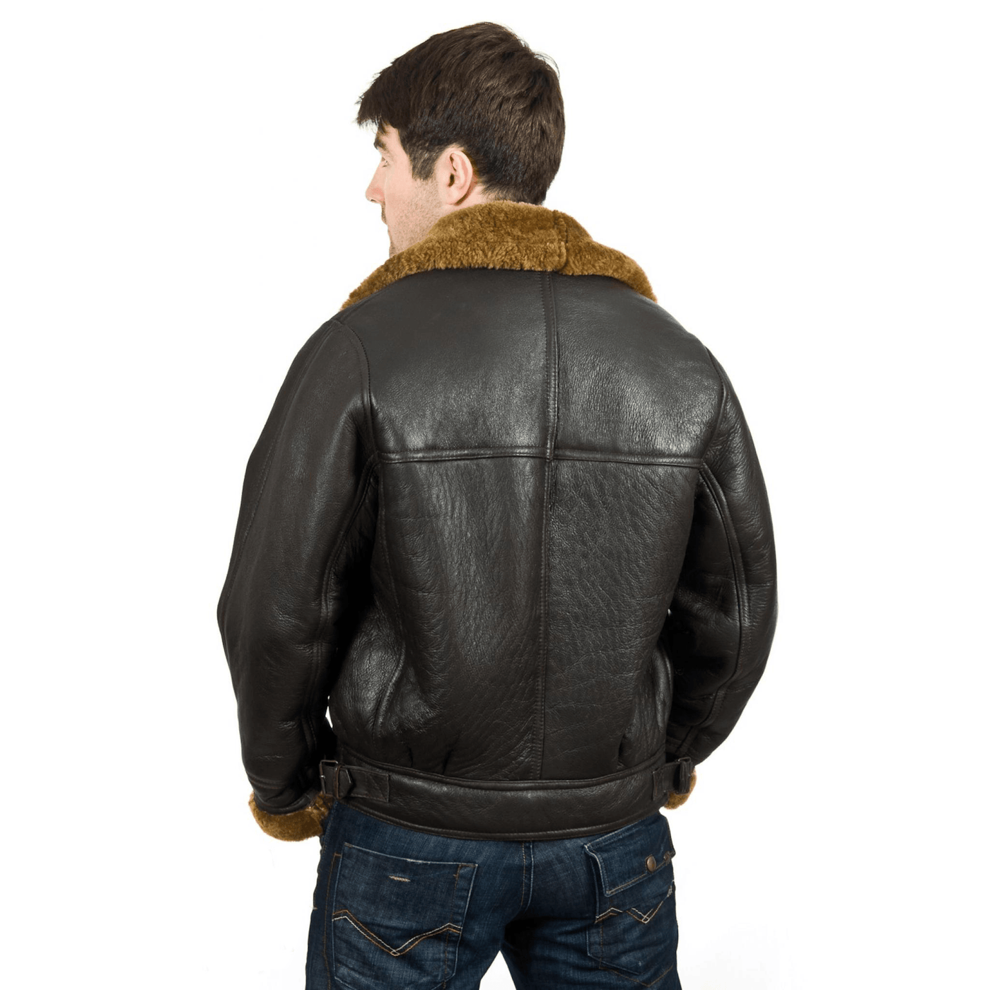 Men's B3 Bomber Leather Jacket - Bull Armour