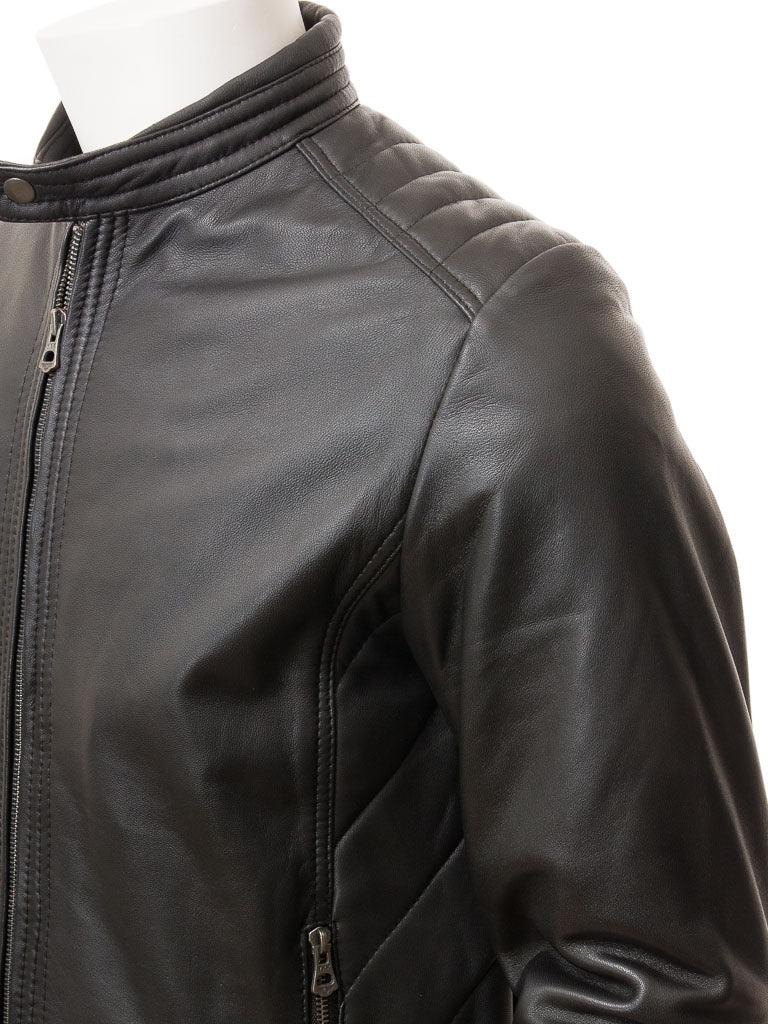 Men's Vintage Motorcycle Leather Jacket - Rubbed - Bull Armour