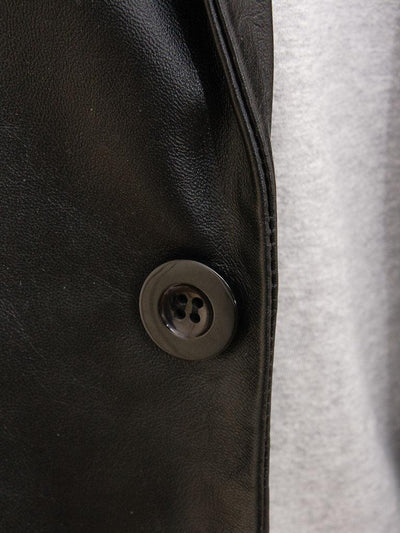 Men's Heated Leather Leather Blazer Coat - Bull Armour