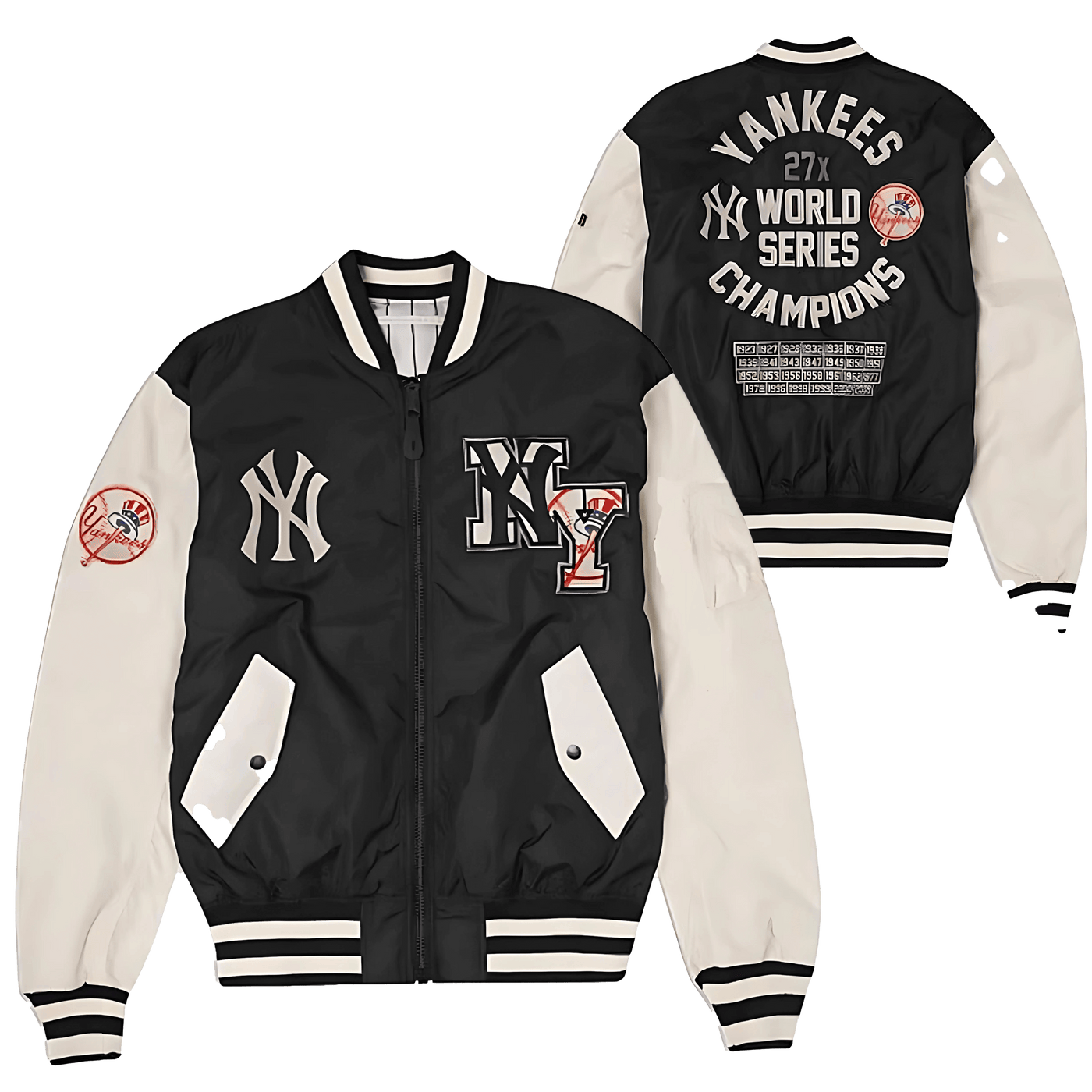 Men’s New York College Lettermen Varsity Jacket | MA-1 Yanks Varsity - Bull Armour