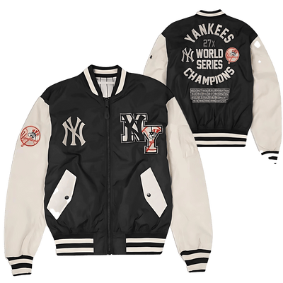 Men’s New York College Lettermen Varsity Jacket | MA-1 Yanks Varsity - Bull Armour