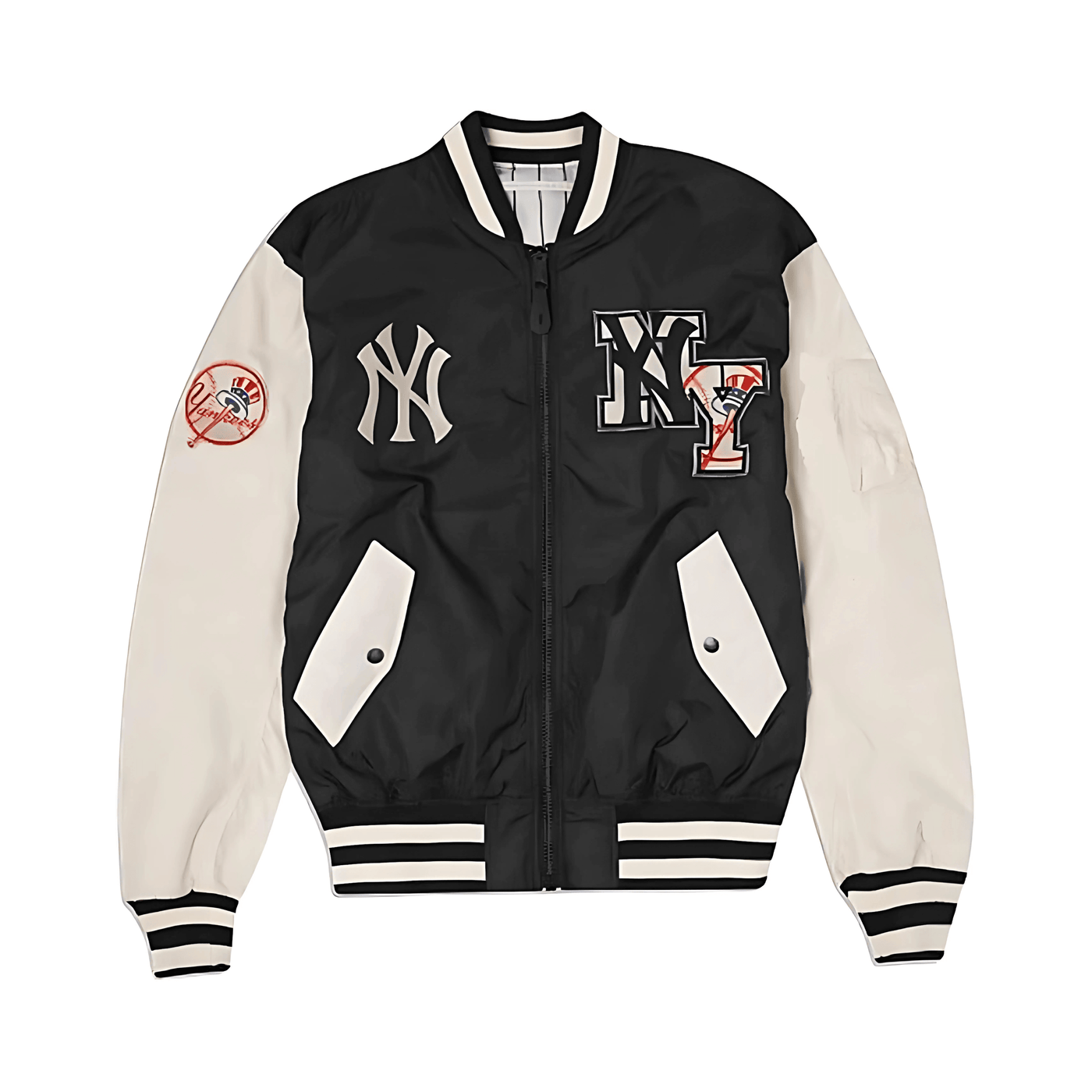 Men’s New York College Lettermen Varsity Jacket | MA-1 Yanks Varsity - Bull Armour